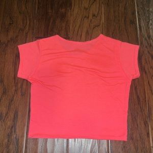 Fashion Rockstar neon hot pink shortsleeve girls youth top size 9/10 years old